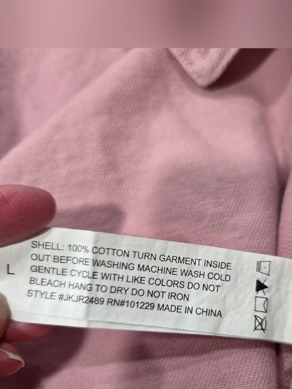 Stoosh Womens Cropped Jacket Pink Button Front Utility Shacket Short Sleeve Boxy